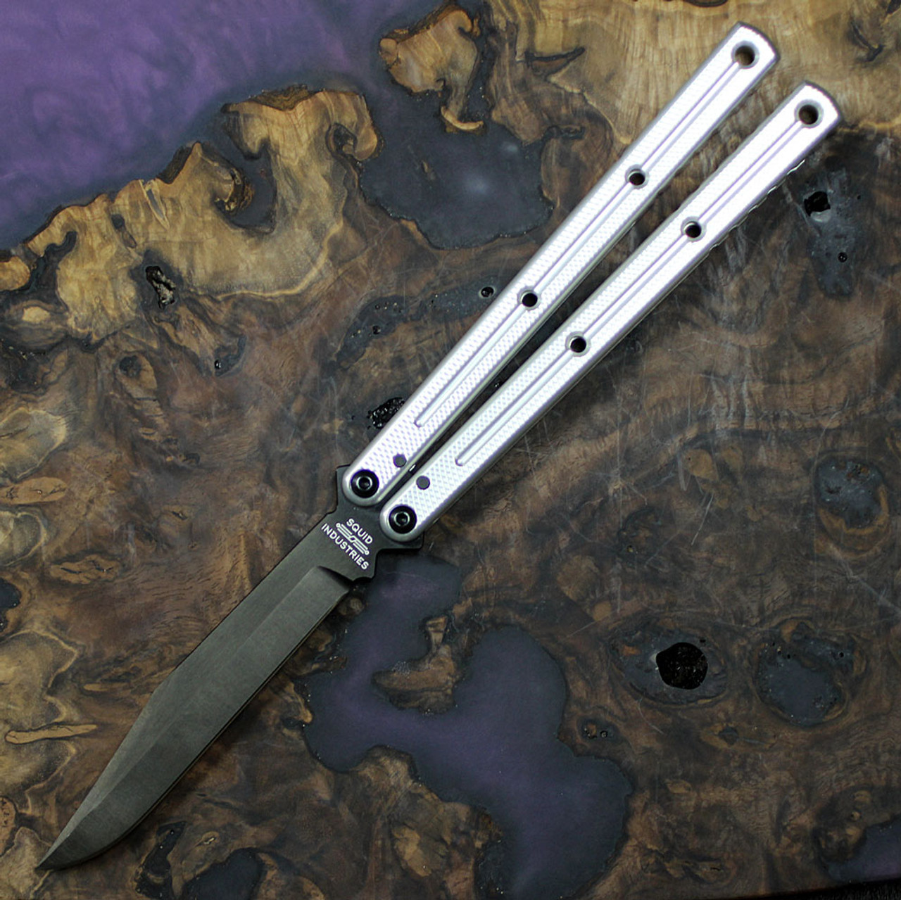 Squid Industries Krake Raken V3 |KrakeRakenV3SilInkBow| Knifeworks