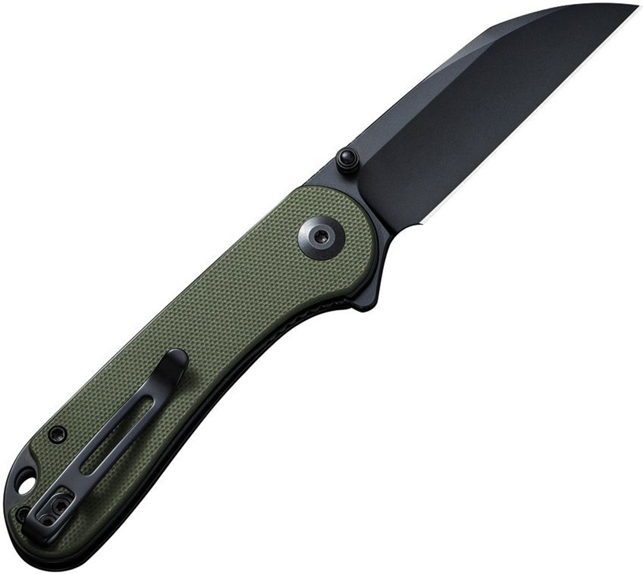 Civivi Elementum (C18062AF-2) 2.97" Nitro-V Satin Wharncliffe Plain Black Blade, Green G-10 Handle