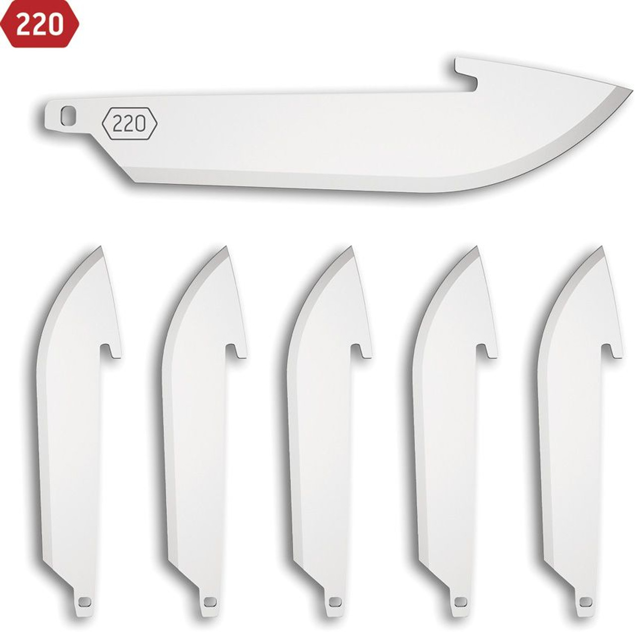 Outdoor Edge Replacement Blades (6 PK) 2.2" 420J2 Satin Japanese Stainless Steel Replacement Blades -220