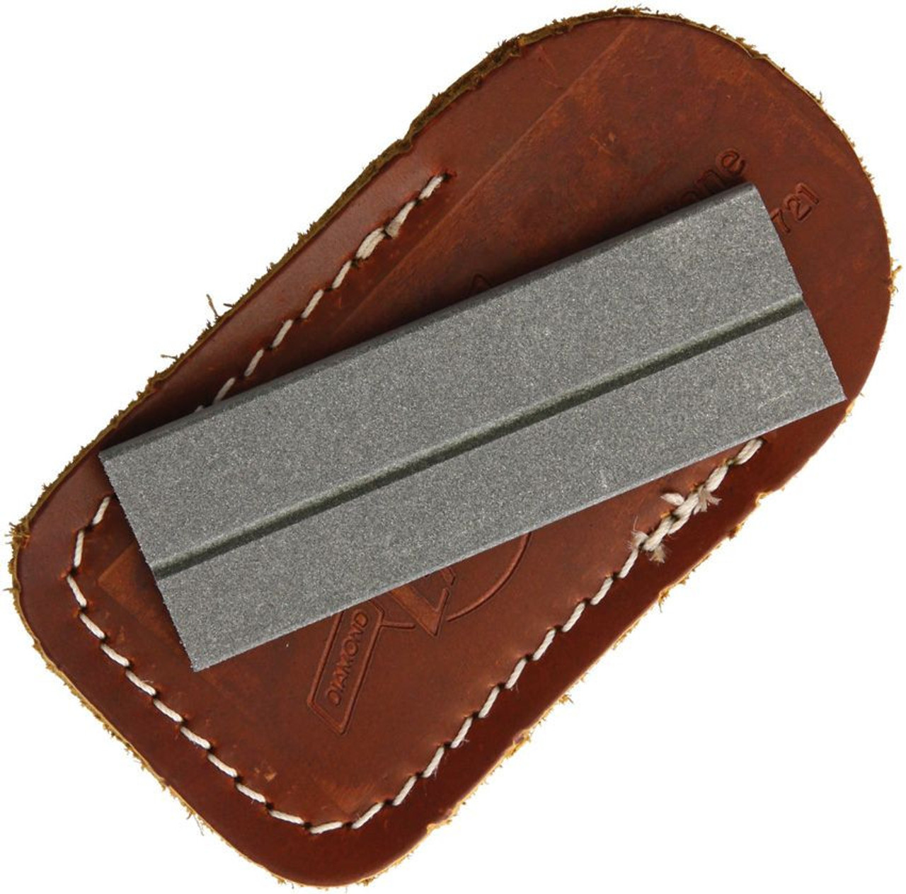 EZE-LAP Diamond Pocket Sharpener (26C) Leather Sheath, Coarse Grit