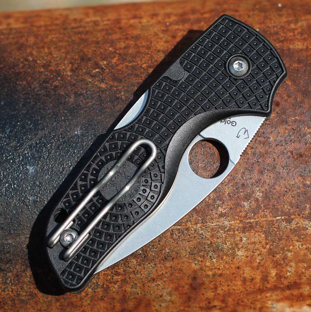 Spyderco Lil' Native LW - BD1N Plain, Black FRN C230PBK | Knifeworks
