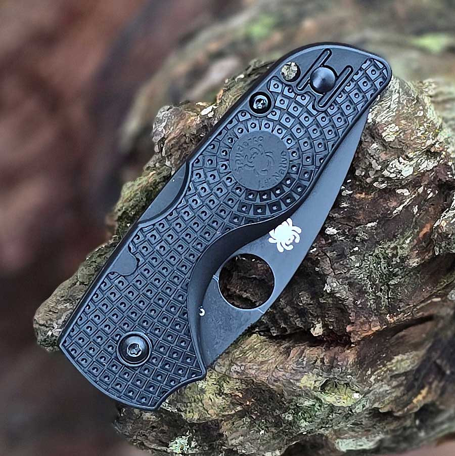 All Black FRN Handle Back Lock Folder