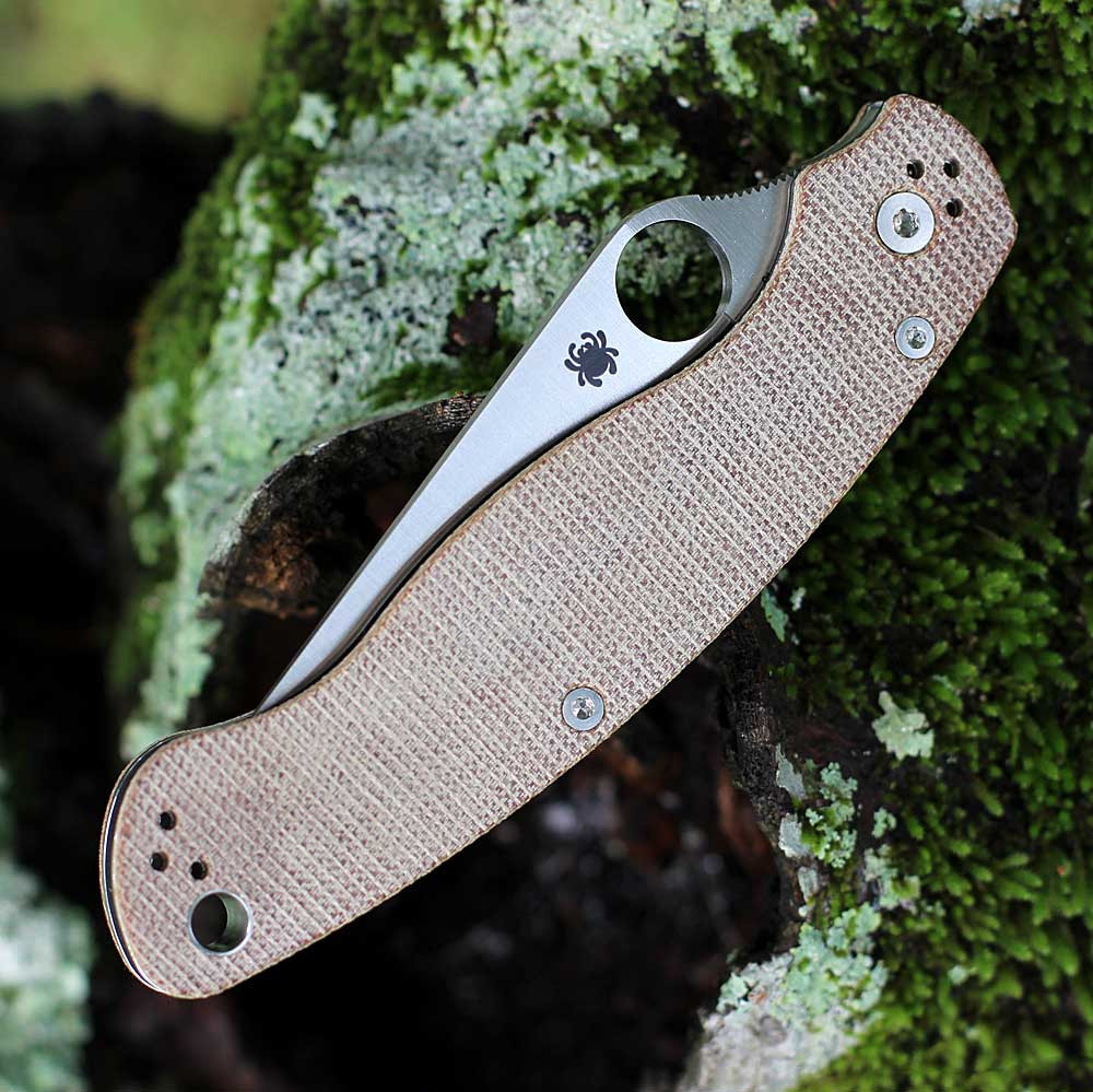 Spyderco Military 2 C36MPCW2 | Brown Canvas Micarta | Knifeworks