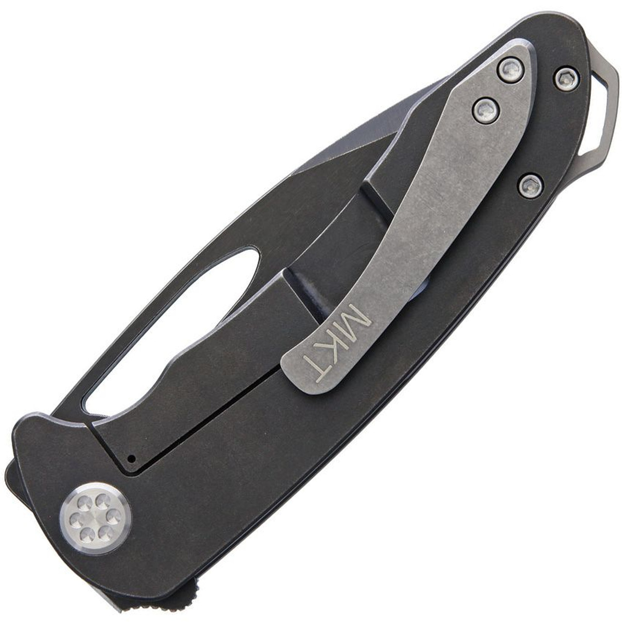 Medford Knife & Tool On Belay Frame Lock Knife (MD038SJQ31PT) - 4.125in CPM S35VN Black PVD Coated Drop Point Blade, Black PVD Coated Titanium Handle