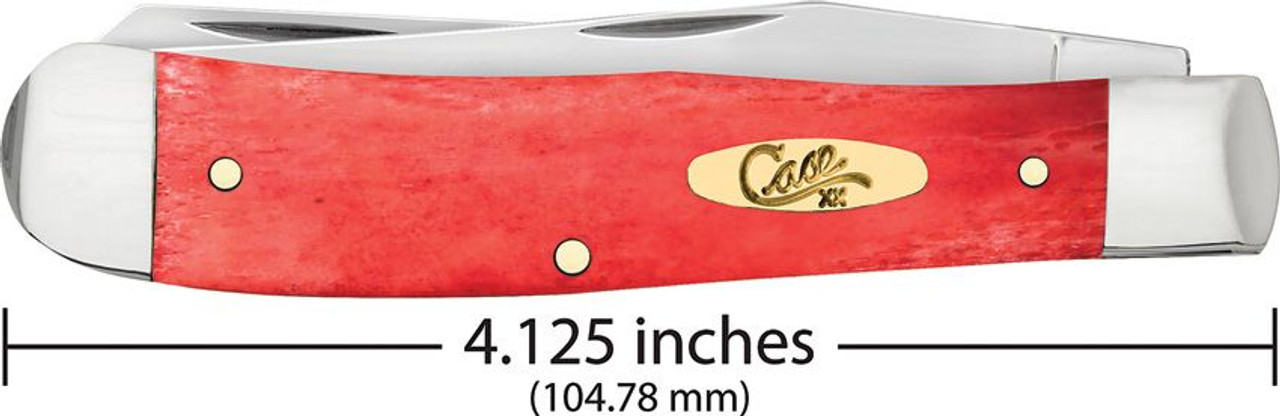 Case Trapper Smooth Dark Red Bone with Pinched Bolsters (6254 SS)