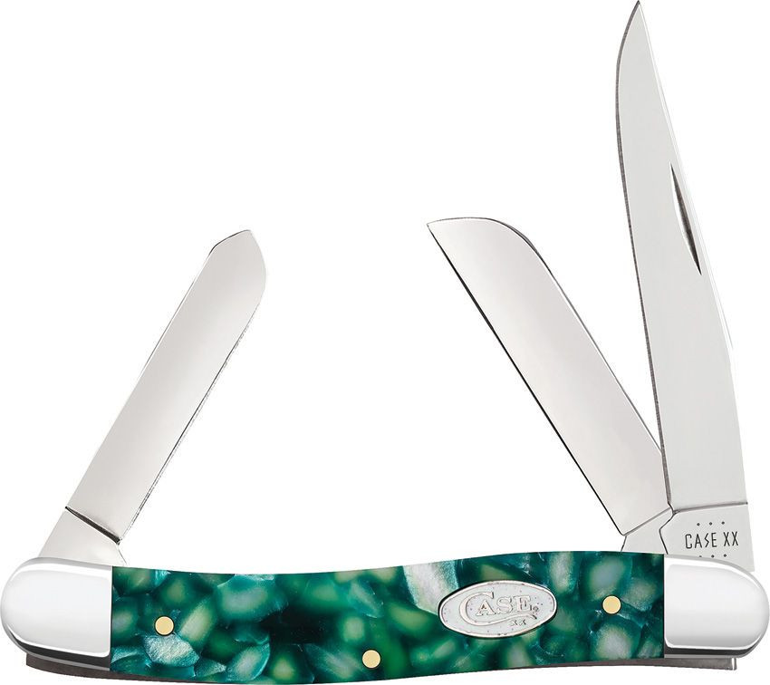 Case Medium Stockman |71382 SparXX Smooth Green Kirinite | Knifeworks
