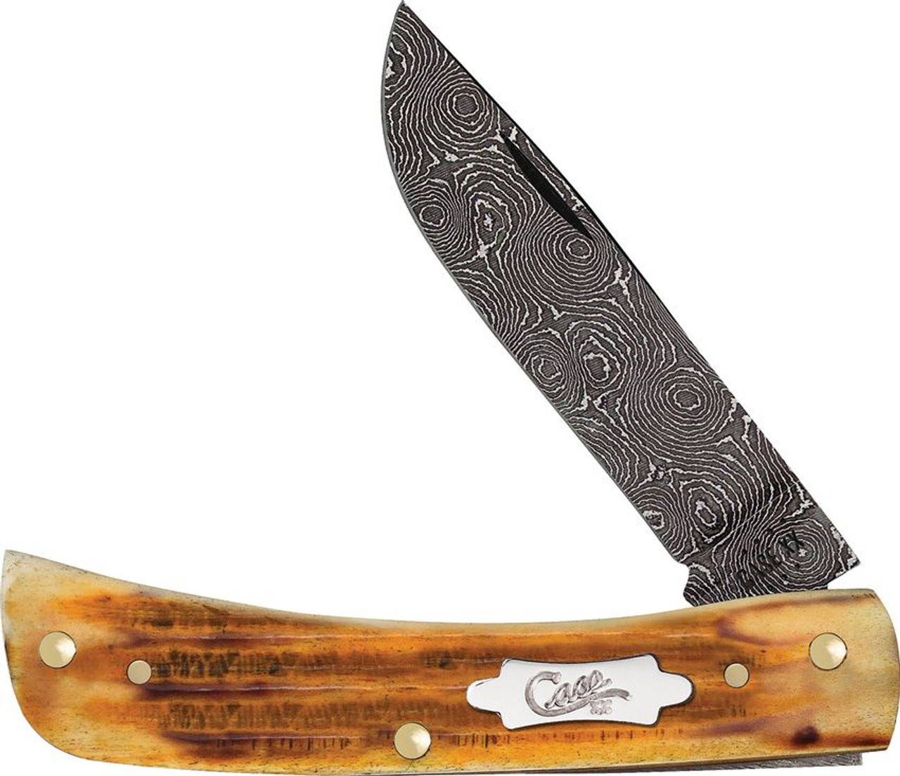 Case Burnt Goldenrod Second Cut Jigged Bone -Sod Buster Jr. 52421 (6137 DAM)