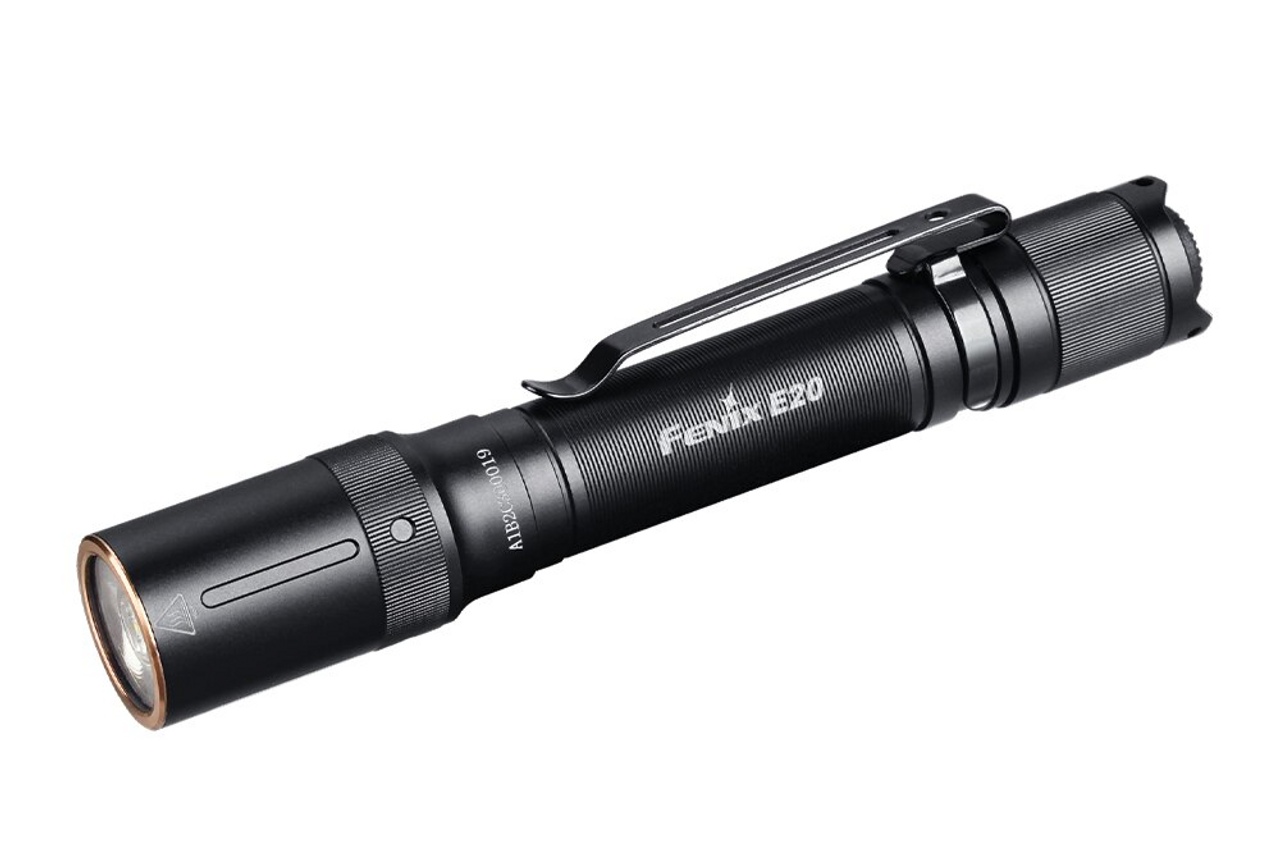 Fenix Flashlights EDC Flashlight (FXE20V2) Black Battery Operated 350 Lumens