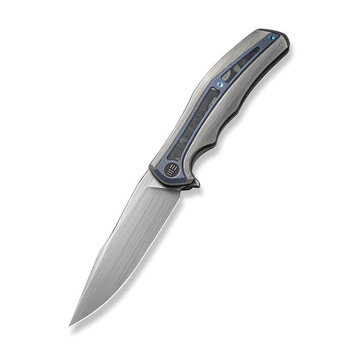 WE Knives Zonda (WE220164) 4.05" CPM-20CV Satin Clip Point Plain Blade, Carbon Fiber/Titanium Handle