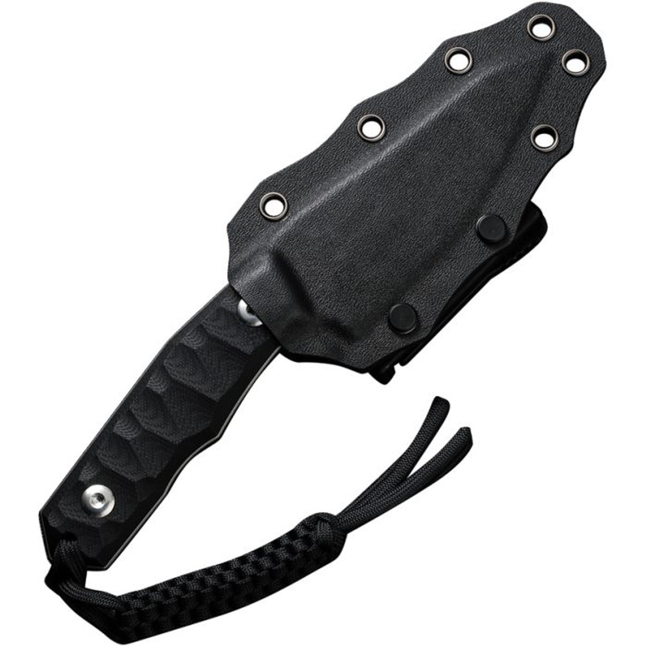 CIVIVI Propugnator (CIVC230021) 4.15" D2 Stonewashed Reverse Tanto Plain Blade, Black G-10 Handle, Black Kydex Sheath