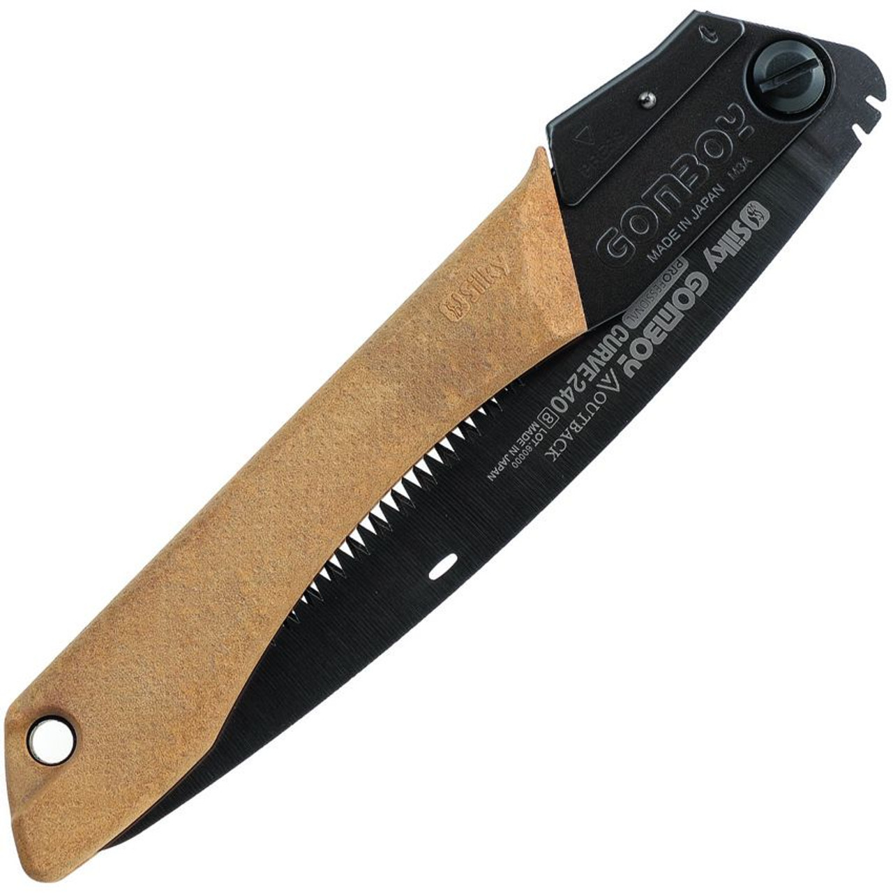 Silky Saw Gomboy Curve 240 Professional Outback Edition (752-24) 9.45" Mirai-Me Teeth, Tan Arbor Composite Handle