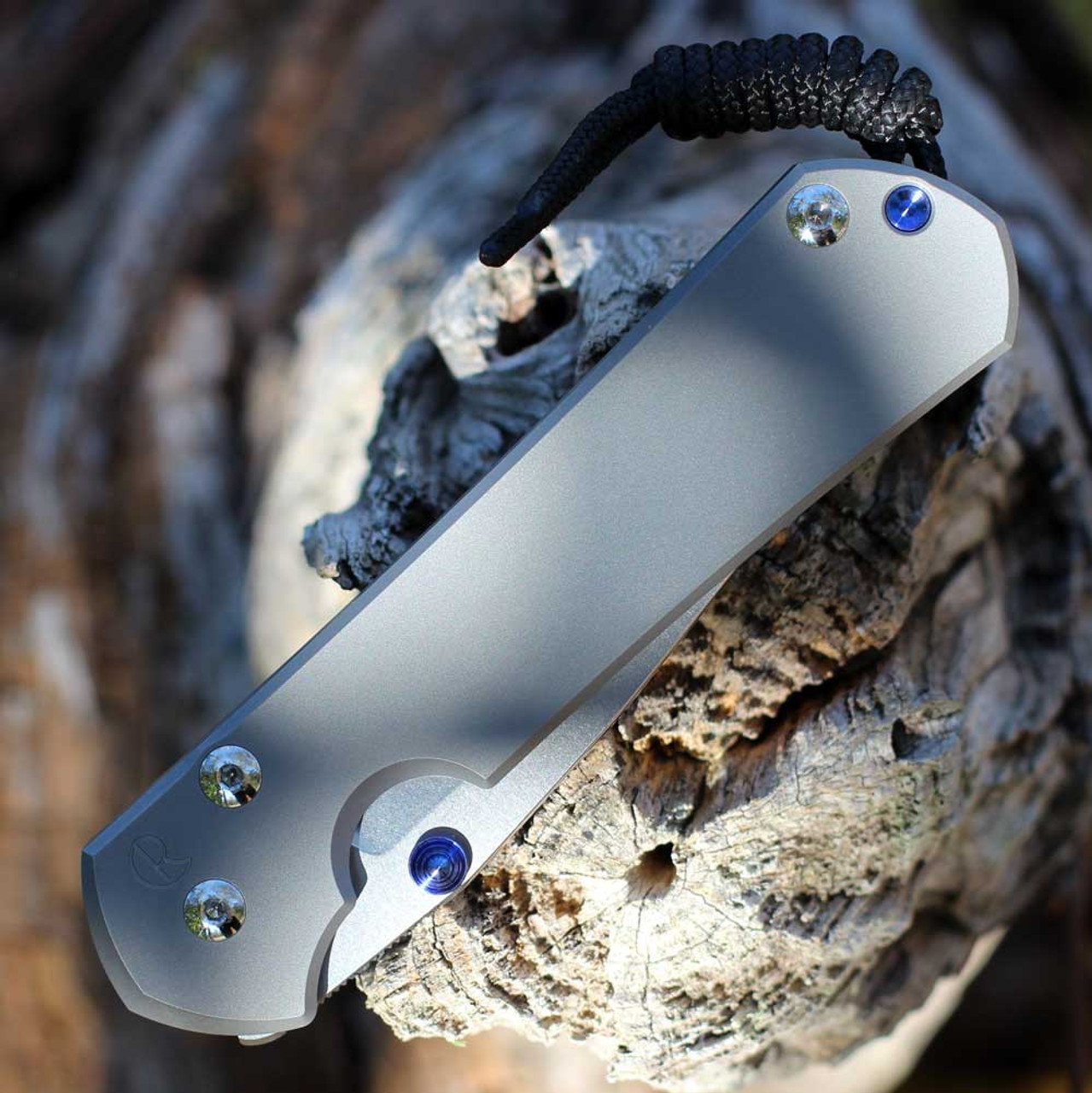 Chris Reeve Knives Large Sebenza 31 Glass Blasted Titanium, 3.61" CPM MagnaCut Stonewashed Drop Point Blade (L31-1644)