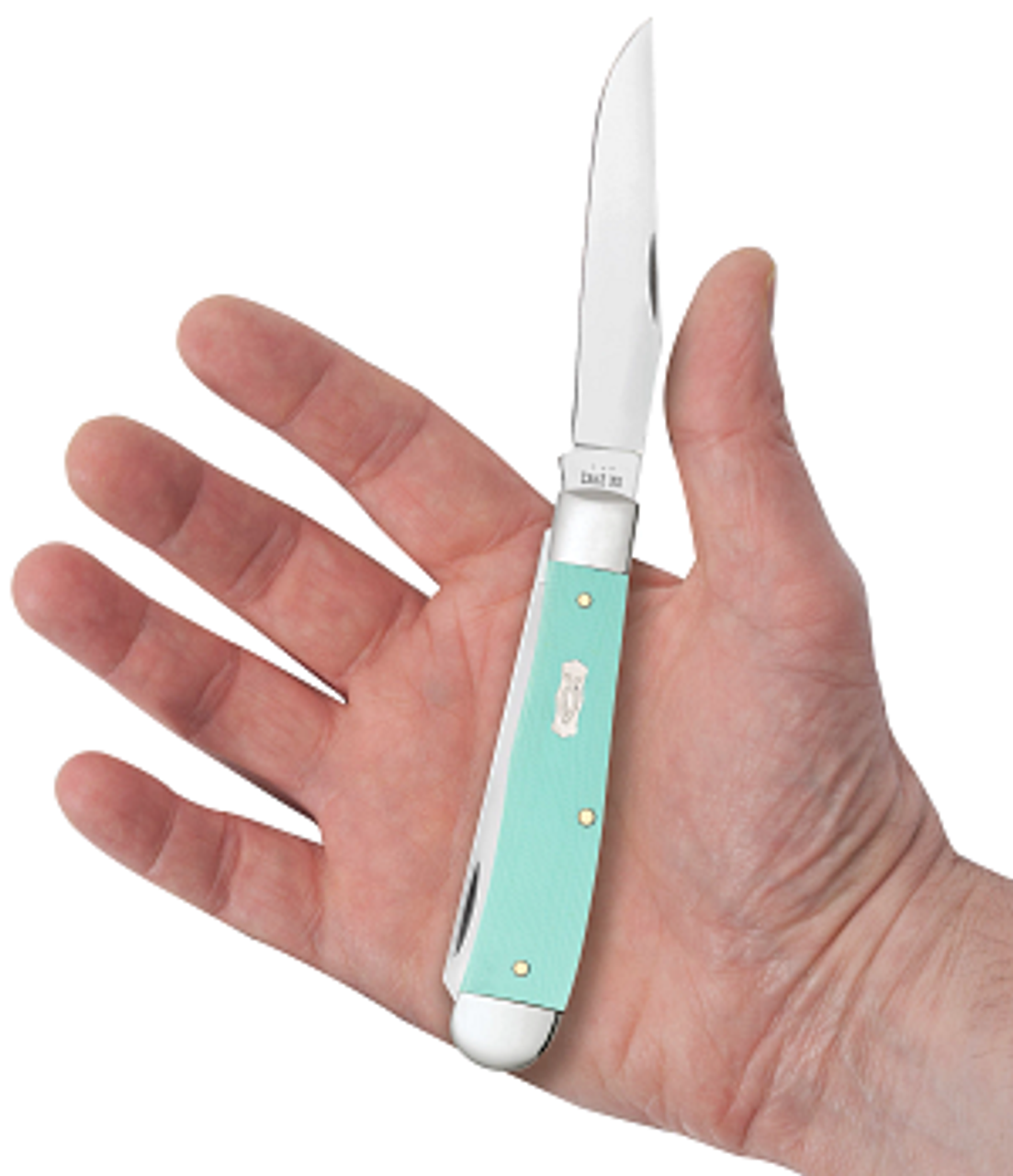 Case Trapper 18100 Smooth SeaFoam Green G-10 Ichthus (10254 SS)