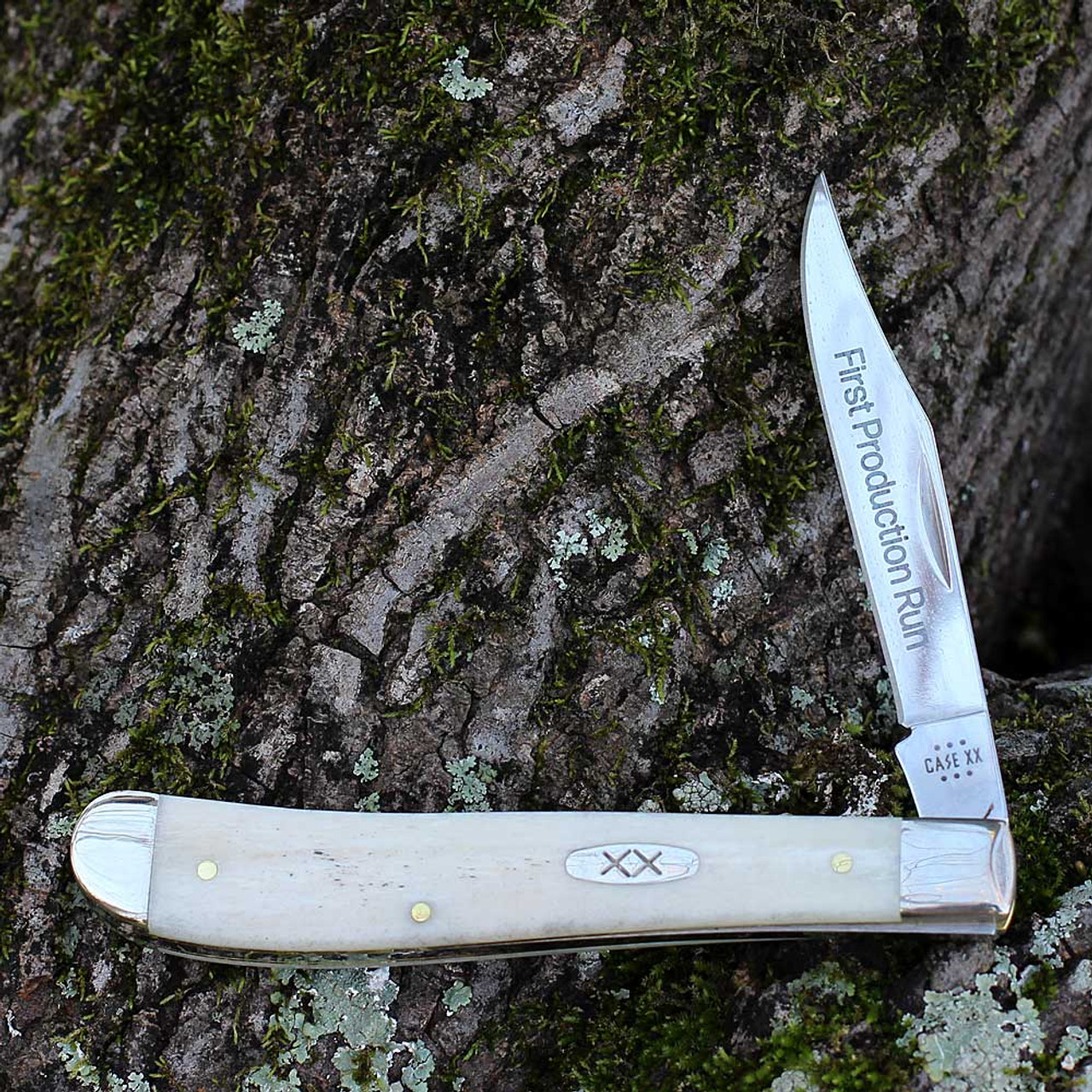 Case Slimline Trapper First Production Run 93312 Smooth Natural Bone (61048 SS)