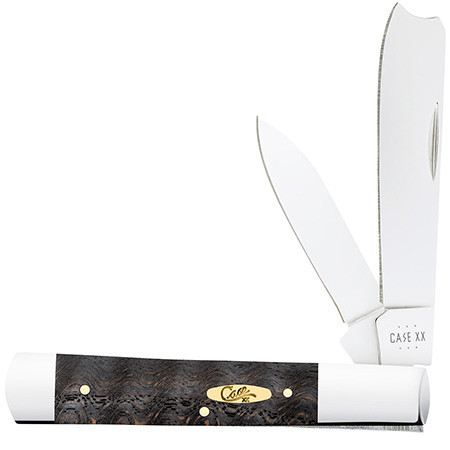 Case Razor | 14006 Smooth Black Curly Oak Wood | Knifeworks