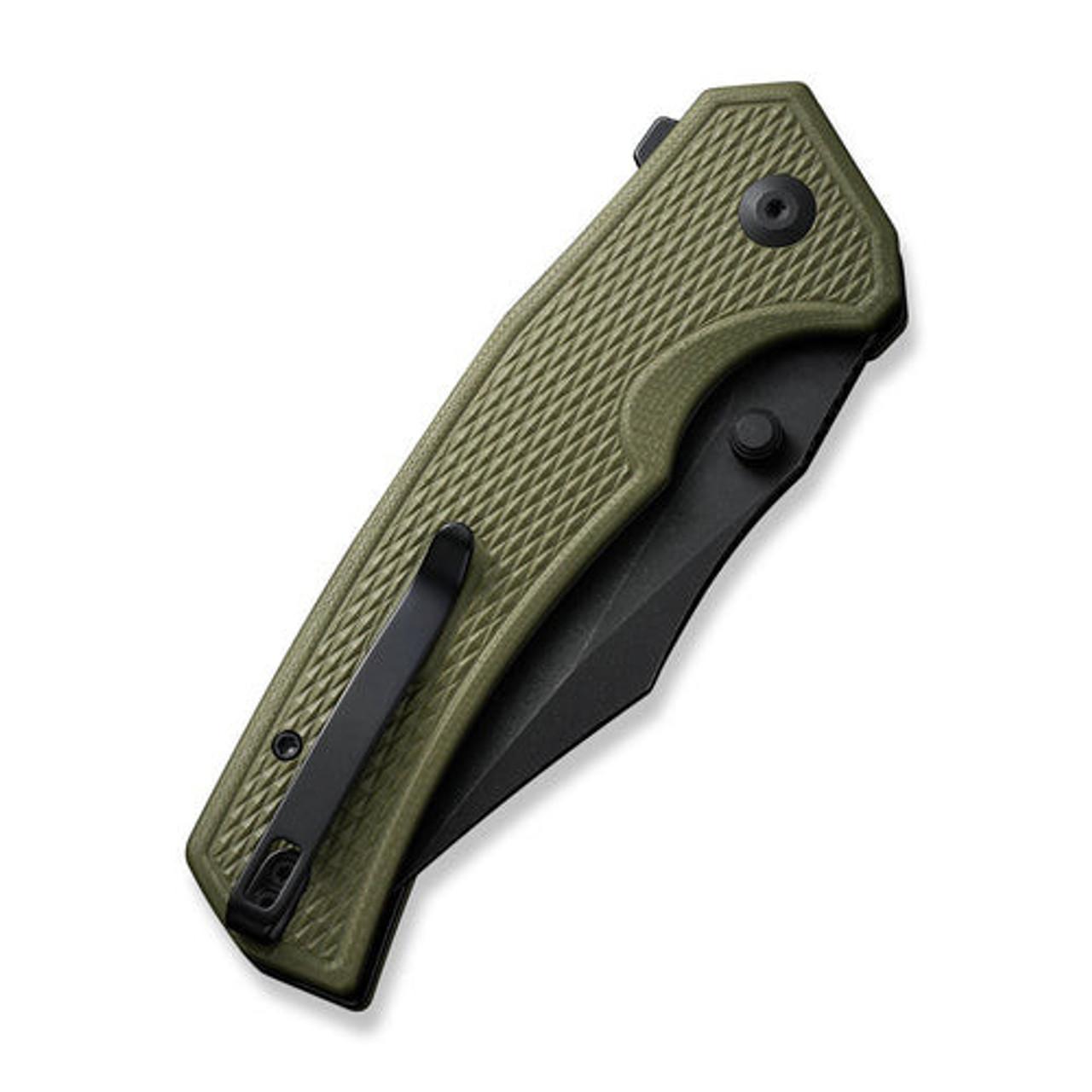 CIVIVI Vexillum (C23003D-2) 3.81" Nitro-V Black Stonewashed Clip Point Plain Blade, OD Green G-10 Handle