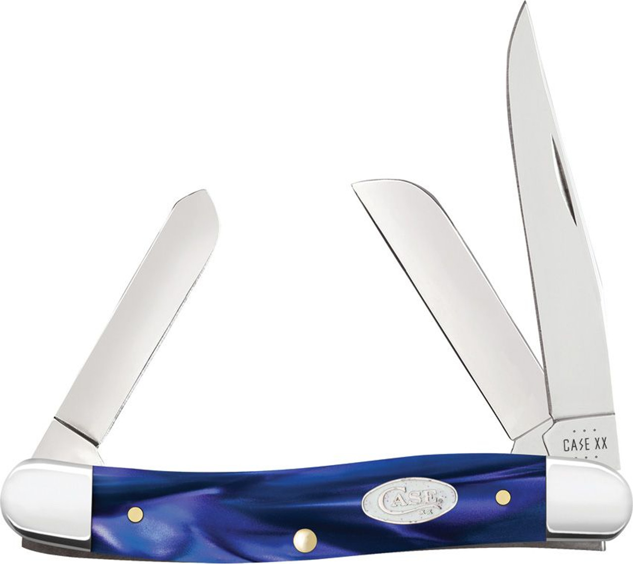 Case Med Stockman 23448 Smooth Blue Pearl Kirinite (10318 SS)