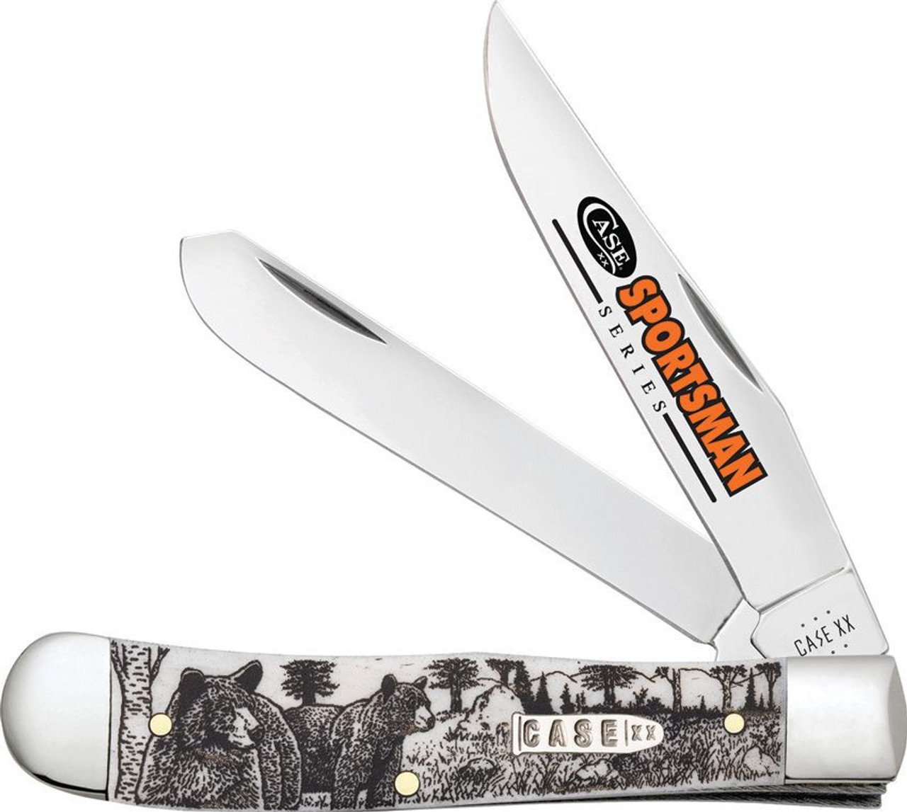 Case Trapper 81223 Natural Bone Sportsman's Series Bear  (6254 SS)
