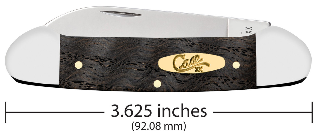 Case Canoe 14003 Smooth Smooth Black Curly Oak Wood (72131 SS)