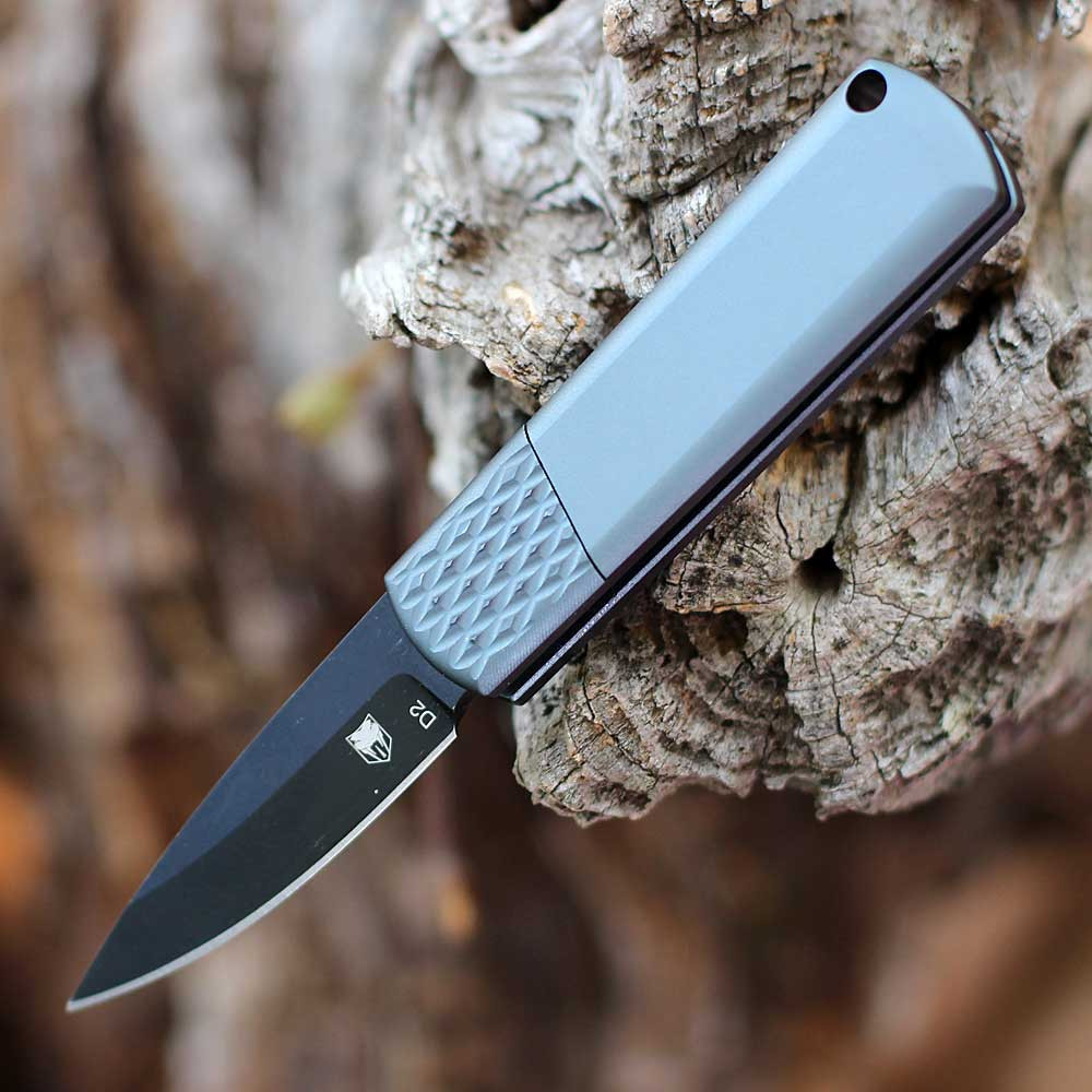 CobraTec Compact Hidden Release Auto CTCHRGRY Knifeworks