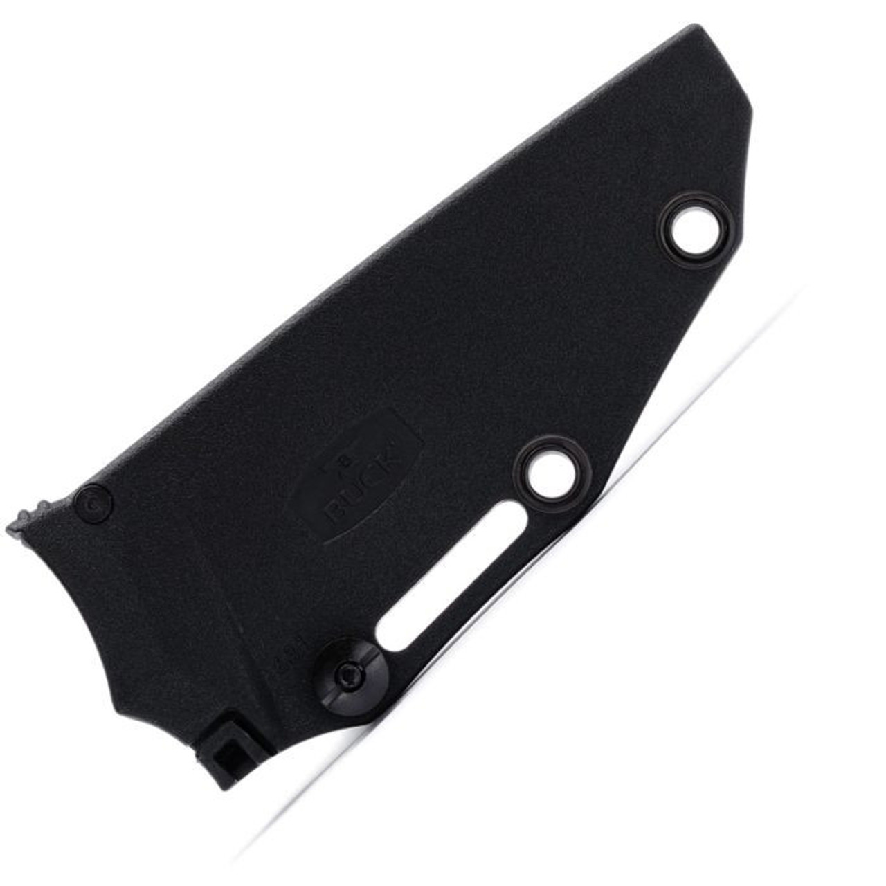 Buck Knives 631 PakLite 2.0 Field Knife (BU631BKS) 4" 420HC Stonewashed Drop Point Plain Blade, Black Glass Filled Nylon Handle, Black Polypropylene Sheath