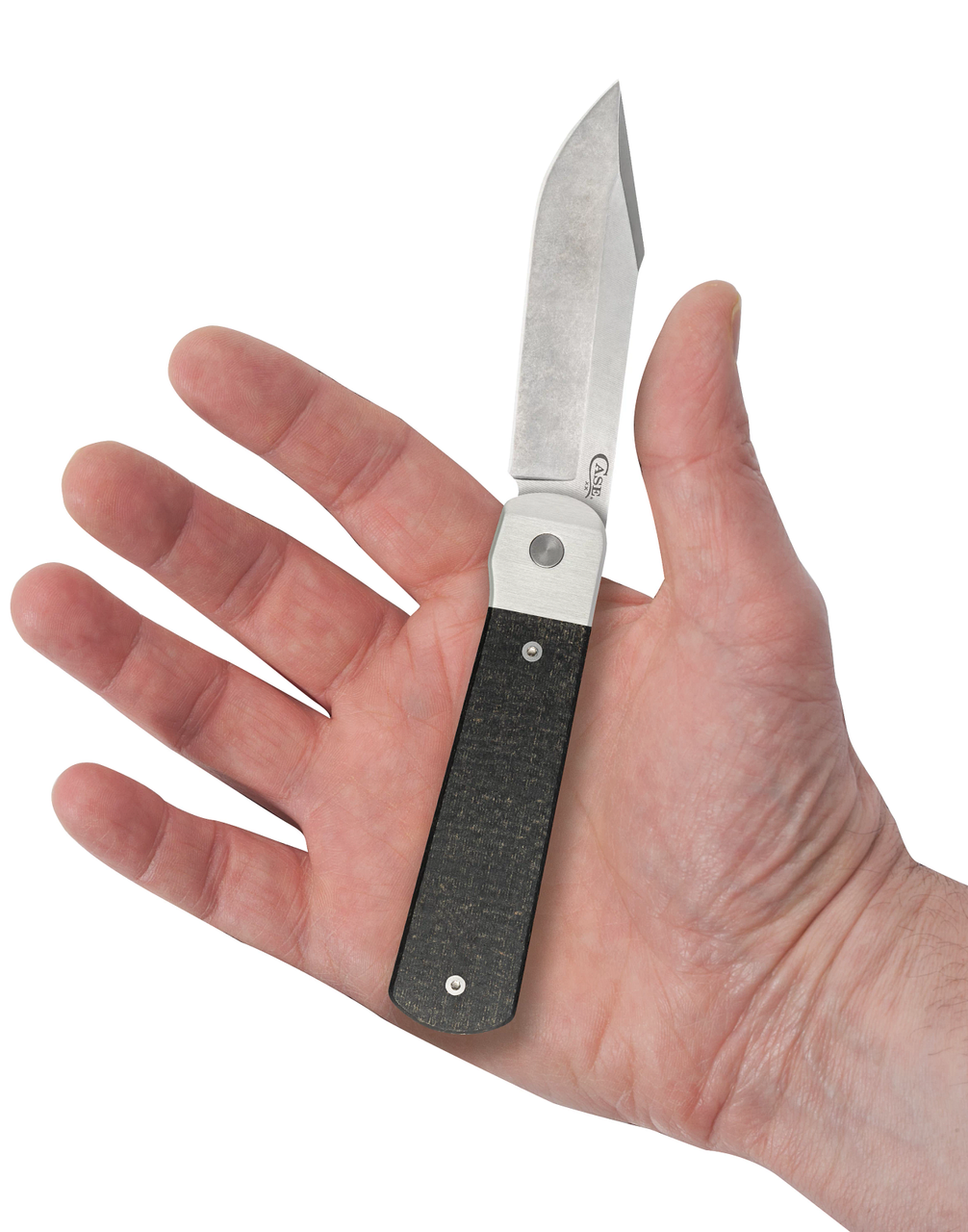 Case Bridgeline Longhouse 50910 Black Burlap Micarta (LONGHOUSE CPM20CV)