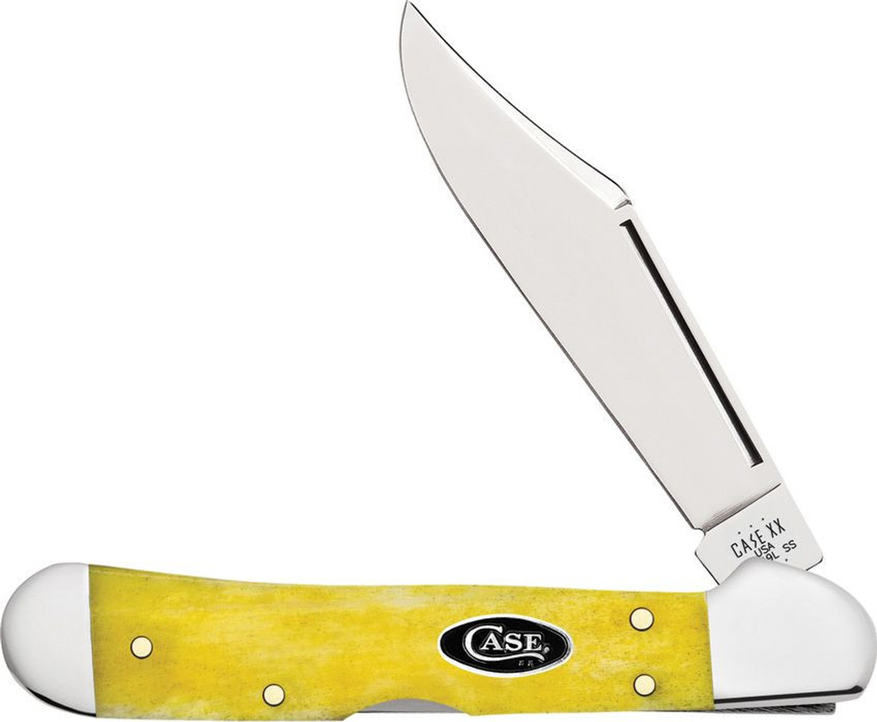 Case Mini Copperlock 20034 Yellow Bone Handle (61749L SS)
