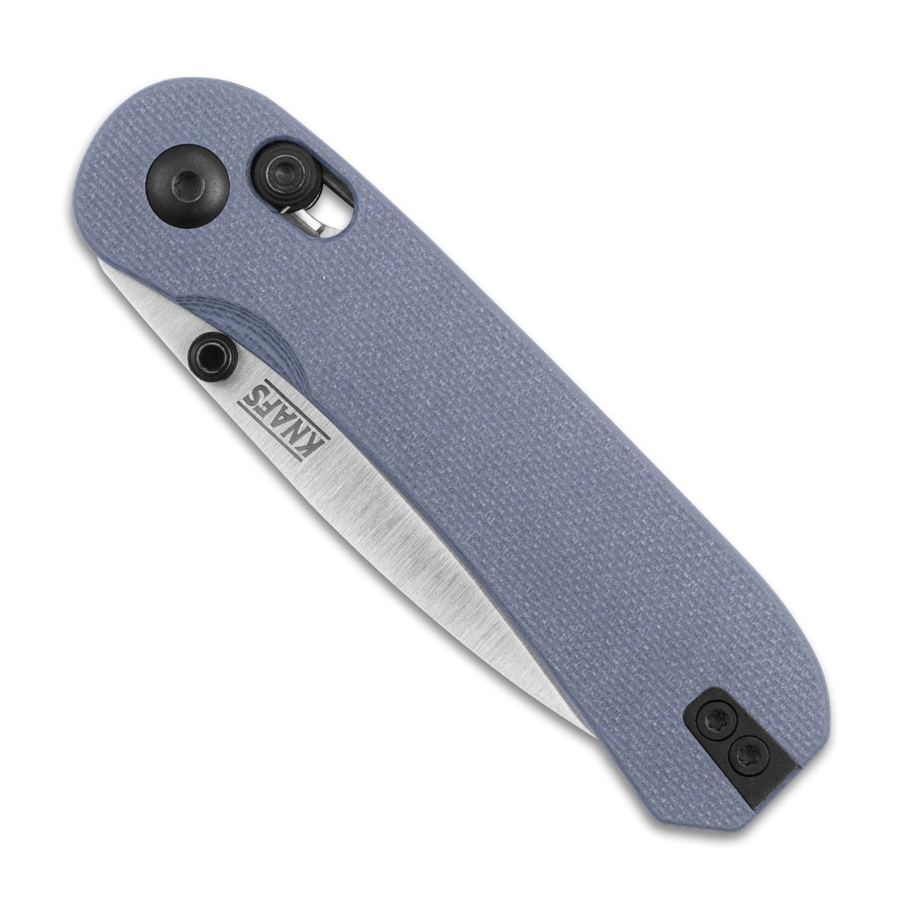 Knafs Lander 3 (KNAFS-00275) 2.75" CPM-S35VN Stonewashed Drop Point Plain Blade, Horizon Blue G-10 Handle