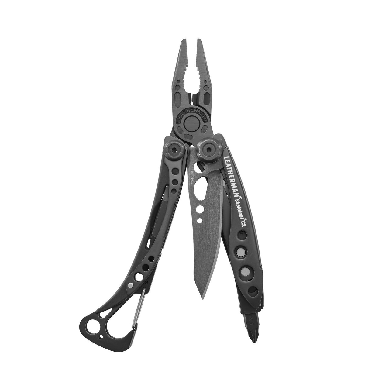 Leatherman 833129 Skeletool CX, Onyx Anodized Aluminum Handle - (7 TOOLS)