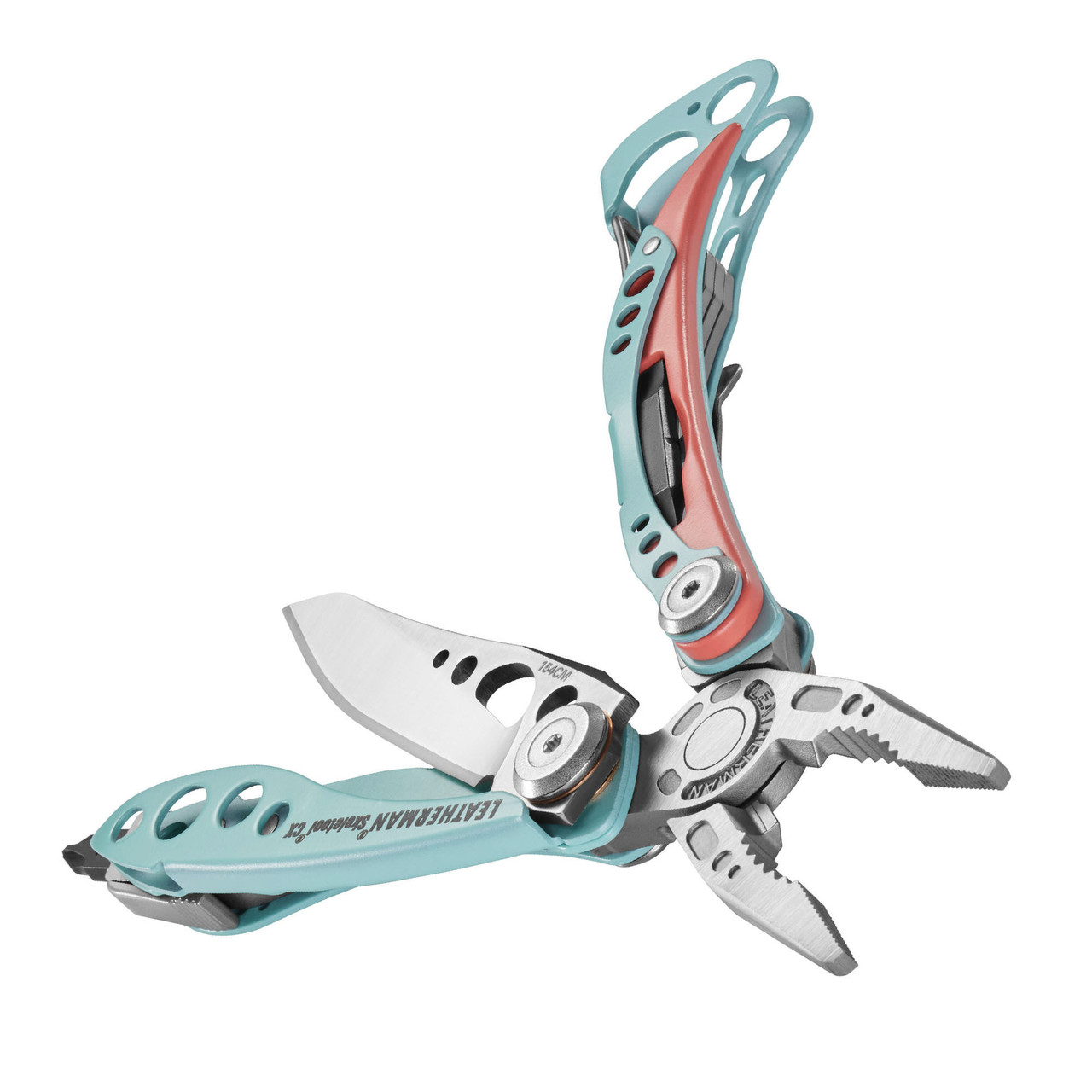 Leatherman 833133 Skeletool CX, Paradise Anodized Aluminum Handle - (7 TOOLS)