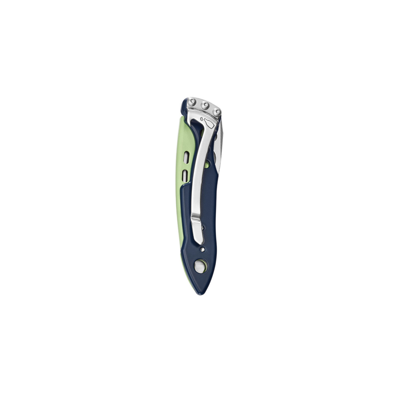 Leatherman Skeletool KB Folding Knife (833147) 2.6" 420HC Satin Reverse Tanto Plain Blade, Verdant Anodized Aluminum Handle - NO Sheath