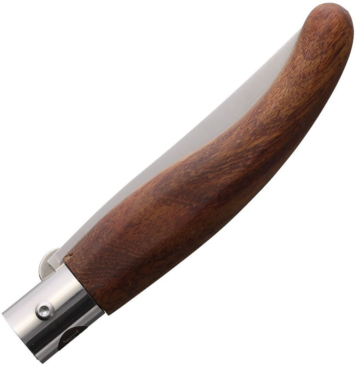 Main Knives Spanish Linerlock (9004) 3.5" Drop Point 440A Satin Plain Blade, Bubinga Wood Handle, Reverse Liner Lock