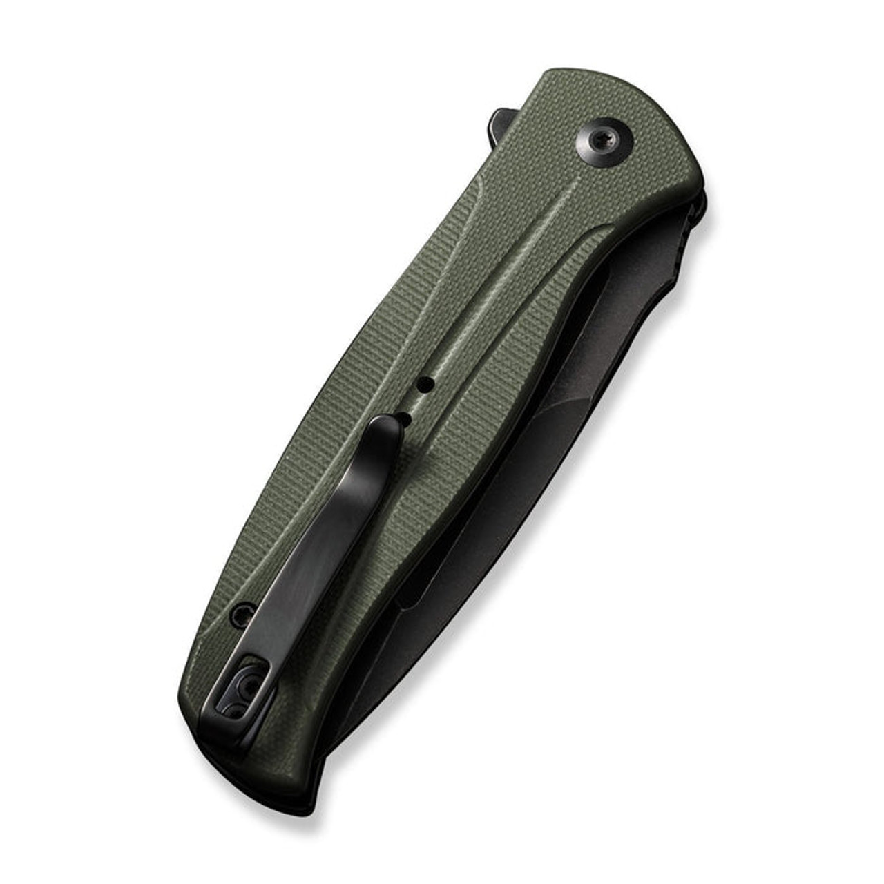 CIVIVI Incindie (CIVC230532) 3.48" 14C28N Blackwashed Spear Point Plain Blade, OD Green G-10 Handle