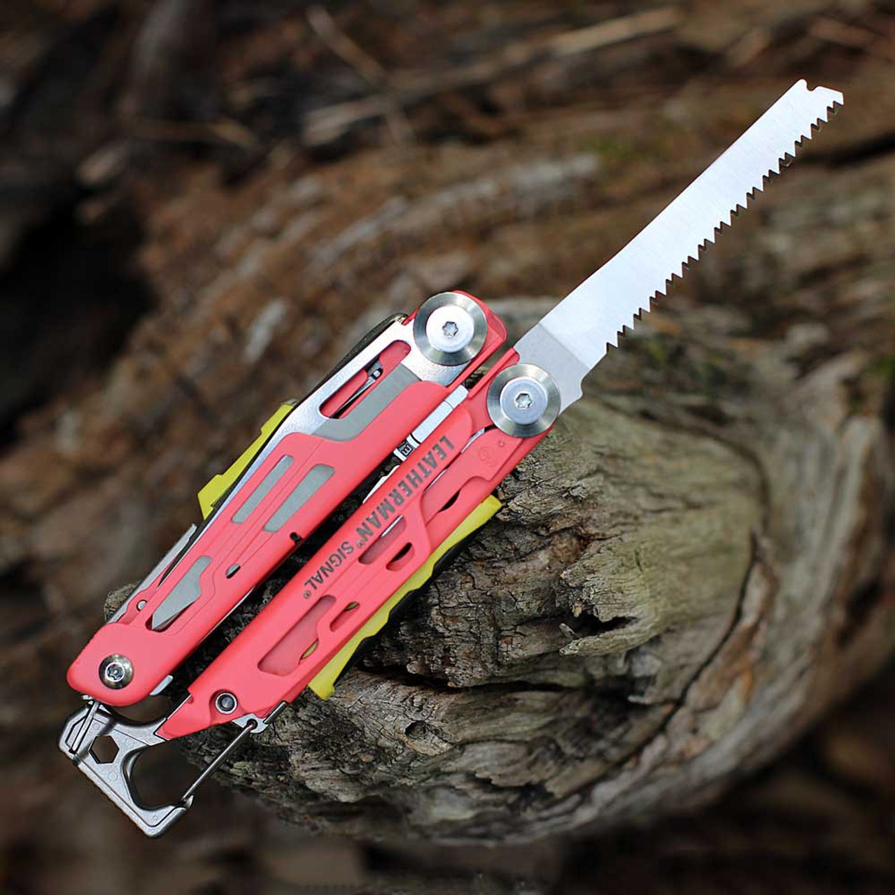 Leatherman Signal Multi-Tool (833181) Guava Stainless Steel Construction - 19 Tools
