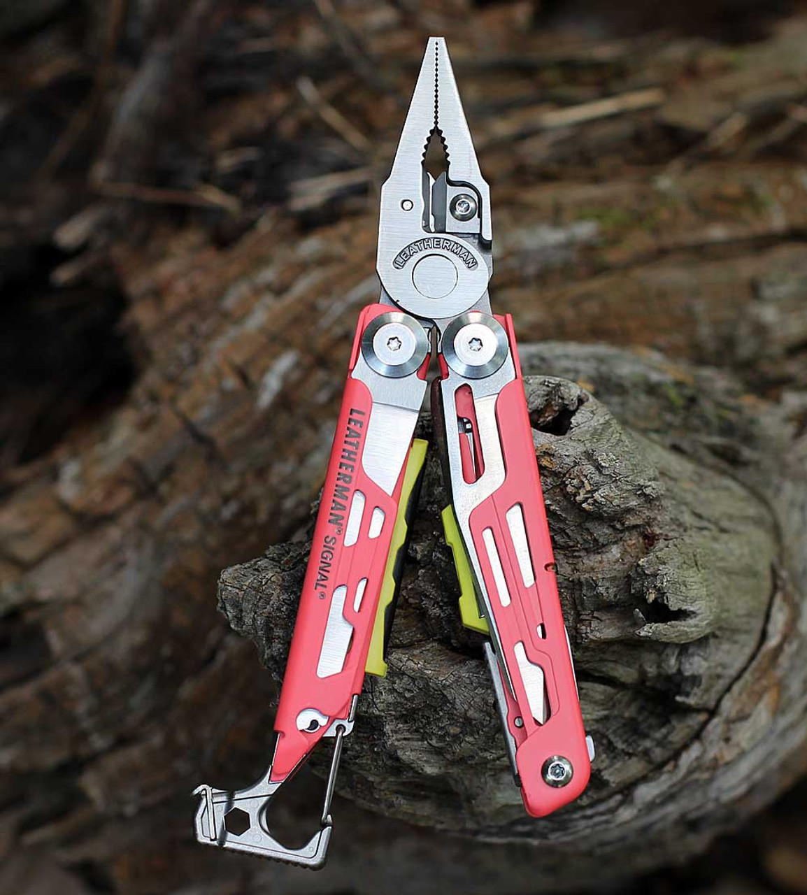 Leatherman Signal Multi-Tool (833181) Guava Stainless Steel Construction - 19 Tools