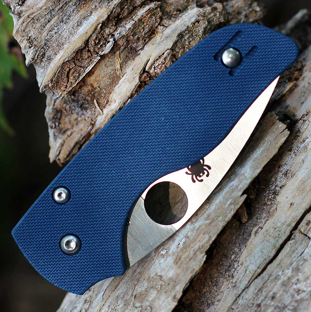 Spyderco Lil' Native CPM SPY27 Cobalt Blue G-10 C230GPCBL | Knifeworks