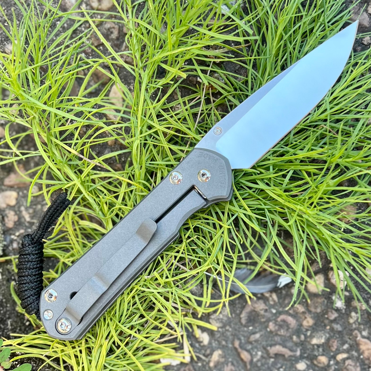 Chris Reeve Small Sebenza 31 Unique Graphic, 2.99in Satin-Polished Drop Point Blade (S31-1400)