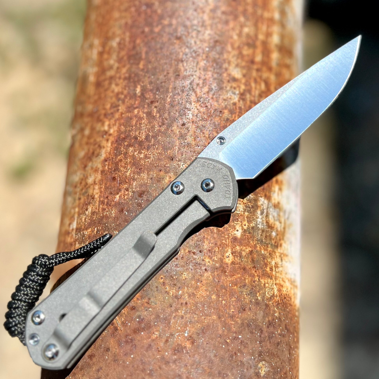 Chris Reeve Small Sebenza 31 Unique Graphic, 2.99in Satin-Polished Drop Point Blade (S31-1400)