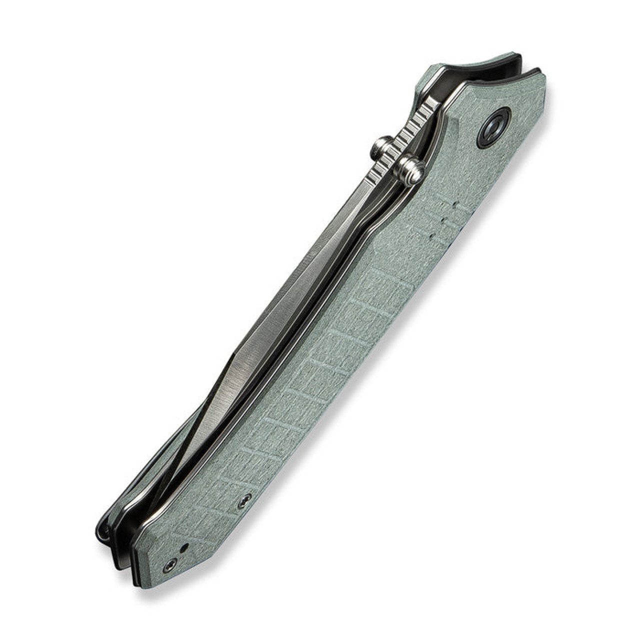 CIVIVI Tacticorix (CIVC230553) 3.7" Nitro-V Satin Clip Point Plain Blade, Gray Shredded G-10 Handle