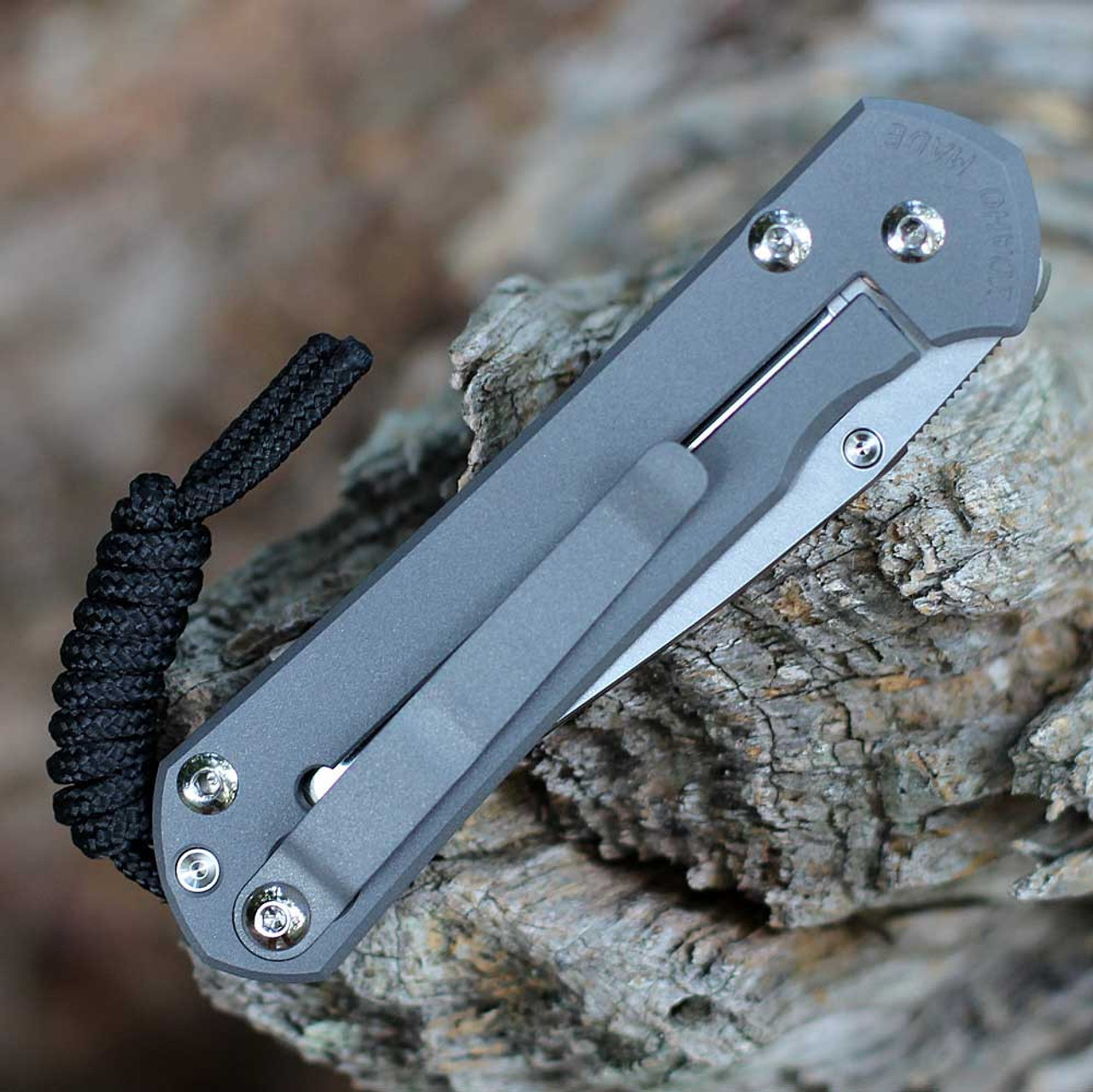 Chris Reeve Unique Graphic Small Sebenza 31 with Amethyst, CPM-MagnaCut, 6A14V Titanium Handle, S31-1408-0136