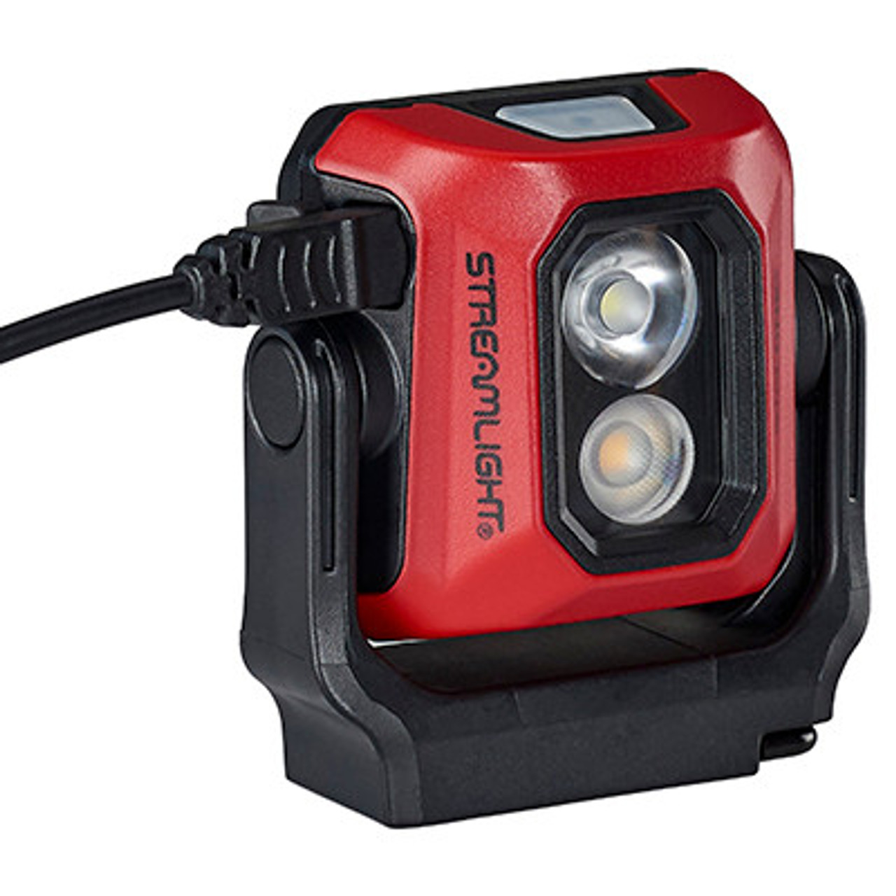 Streamlight Syclone (ST61510) Red Rechargeable Work Light, 400 Lumens