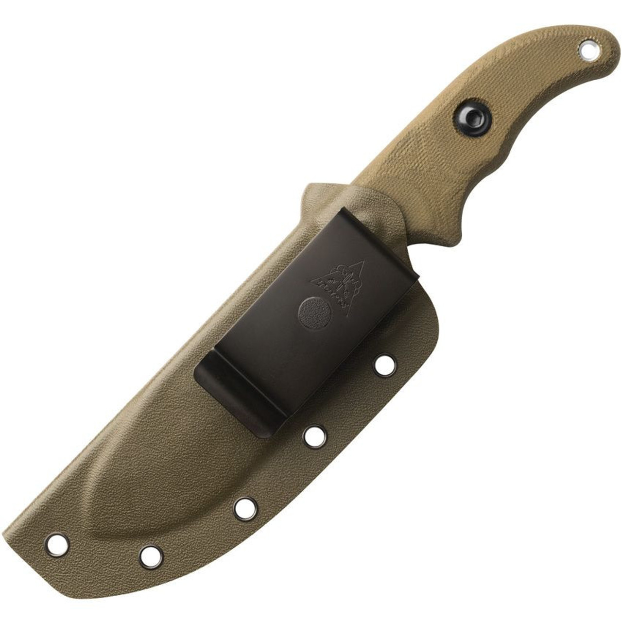 TOPS Wilderness Guide '23 (TPWSG02) 4.38" 1095 Gray Drop Point Plain Blade, Green Micarta Handle