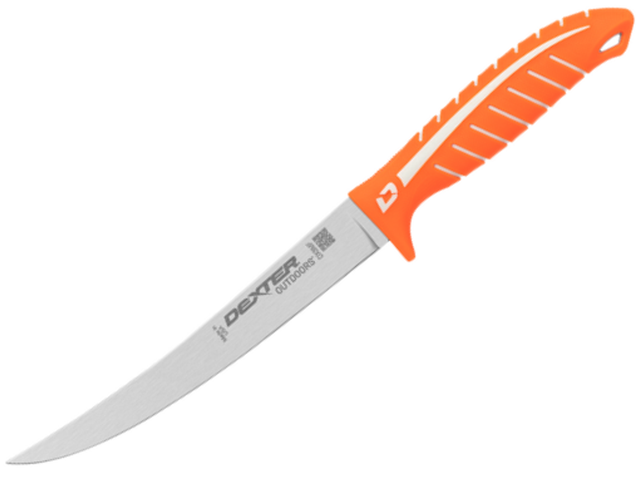 Dexter Dextreme Max Flex Knife (DX8MF) 8" DEXSTEEL Plain Edge Maximum Flexibility Blade, Orange DexGrip Handle