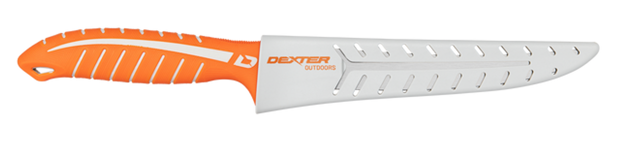 Dexter Dextreme Max Flex Knife (DX8MF) 8" DEXSTEEL Plain Edge Maximum Flexibility Blade, Orange DexGrip Handle
