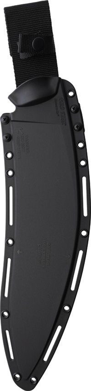 Cold Steel Gurkha Kukri Plus (CS35GKX) 12" 52100 High Carbon Steel Black Coated Kukri Blade, Black Kray-Ex Handle, Black Secure-Ex Sheath