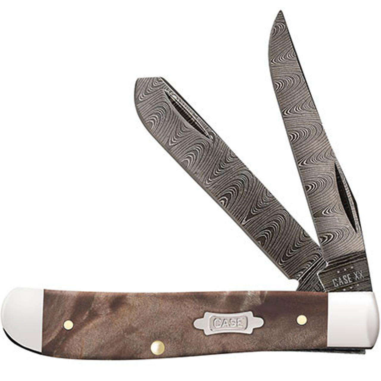 Case Mini Trapper 15091 Natural Maple Burl Wood Smooth (7207 DAM)
