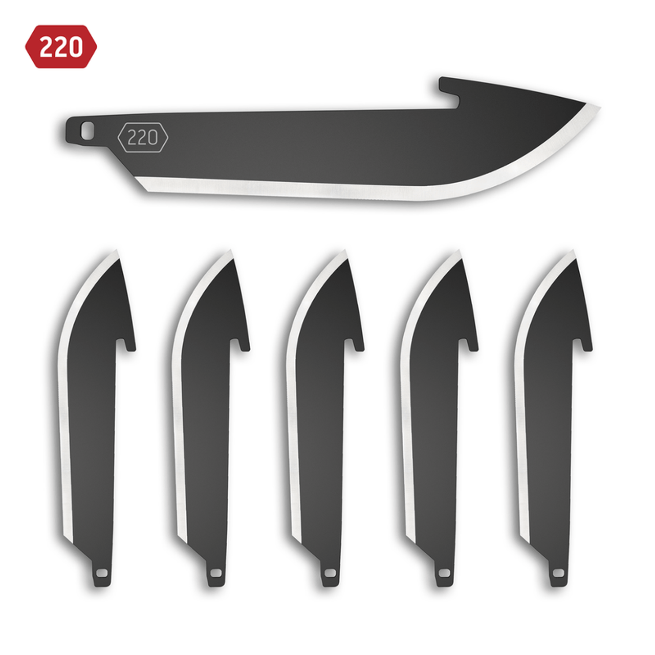 Outdoor Edge RazorSafe Replacement Blades (2.2" Blk Drop Point ) RR22K-6
