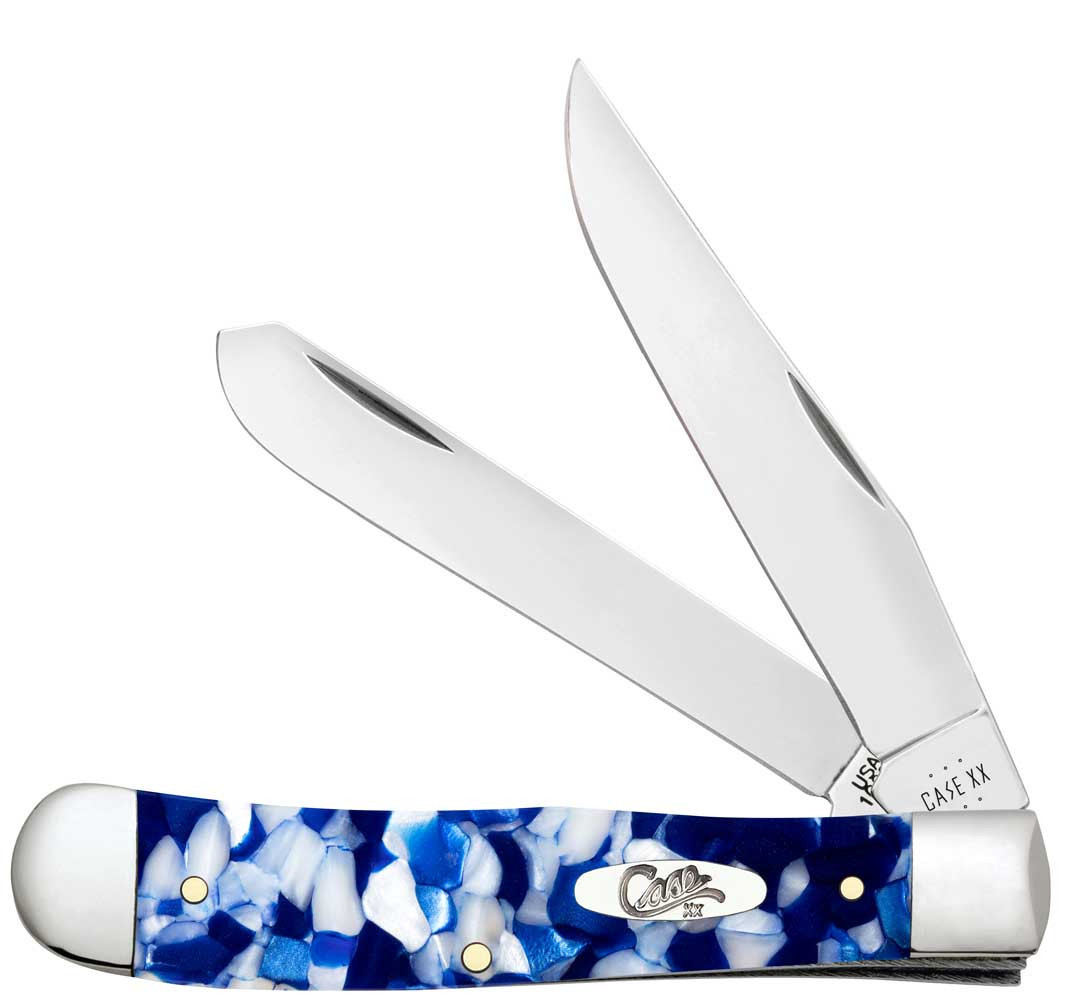 Case Trapper | 50720 Blue Crackle Kirinite | Knifeworks
