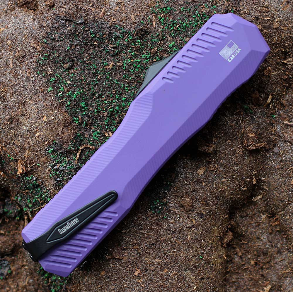 Kershaw Livewire Purple OTF | MagnaCut Black | 9000PURBLK | Knifeworks