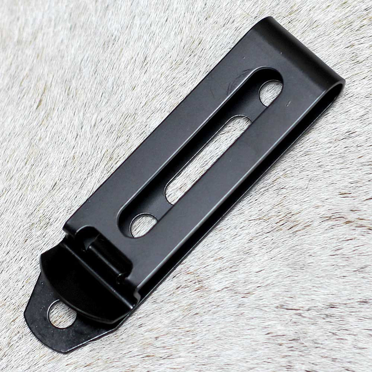 CRKT HZ4 (2924) 4.76" SK-5 Black TiNi Coated Drop Point Plain Blade, Black G-10 Handle, Black Kydex Sheath